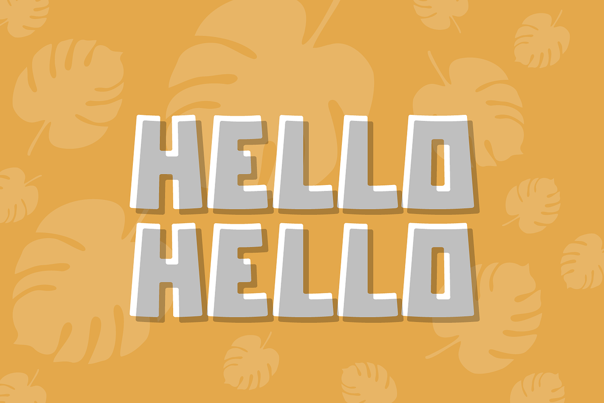 HOOLA HOOPA a big fun, big impact font preview 3