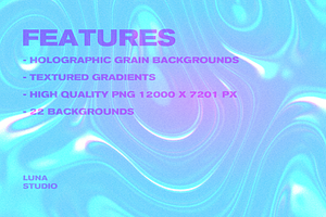 Holographic Grainy Backgrounds