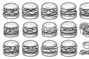 Burger Icon Collection, an Object Graphic by nikagraphic (Thumbnail 2 of 3)