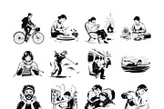 Daily Lifestyle Vector Illustrations, an Illustration by Vector Portal (Thumbnail 7 of 8)