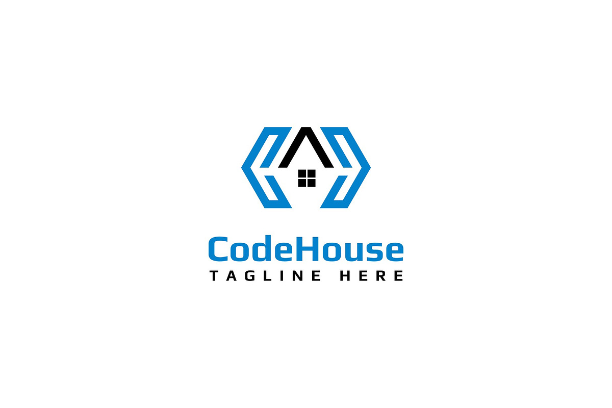 House code development logo, a Branding & Logo Template by Riaper