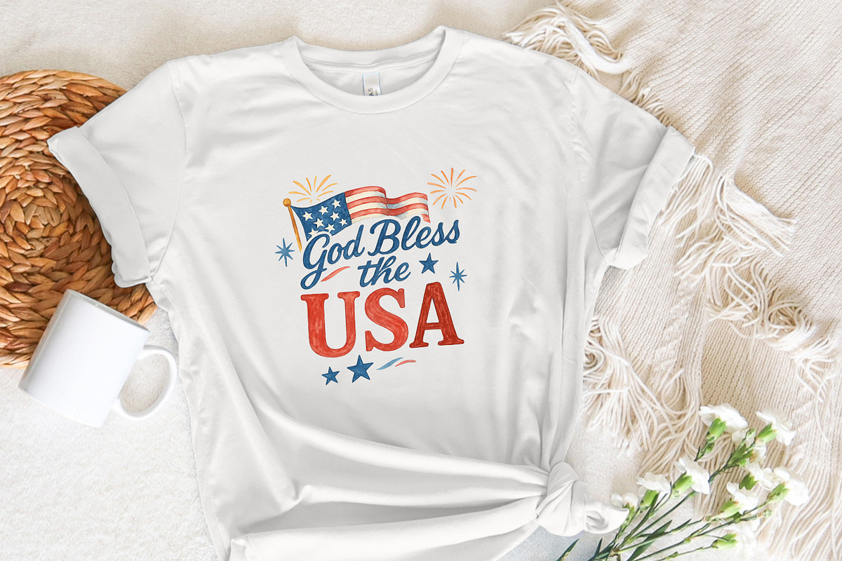 God Bless the USA PNG, 4th of July, an Illustration by SharpMarketplace (Photo 7 of 9)