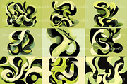 18 Green Fluid Abstract Wallpapers, a Wallpaper Graphic by Incomelion (Thumbnail 3 of 9)