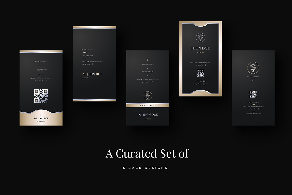 Gilded - Luxury Business Card, a Business Card Template by Ctrl space studio (Photo 2 of 9)