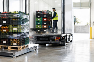 Harvesting produce in a warehouse wi, a Photo by Dvoevnore photos