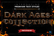 Dark Ages #2 - Text Styles, a Layer Style Add-On by Jonas Stensgaard (Thumbnail 2 of 28)