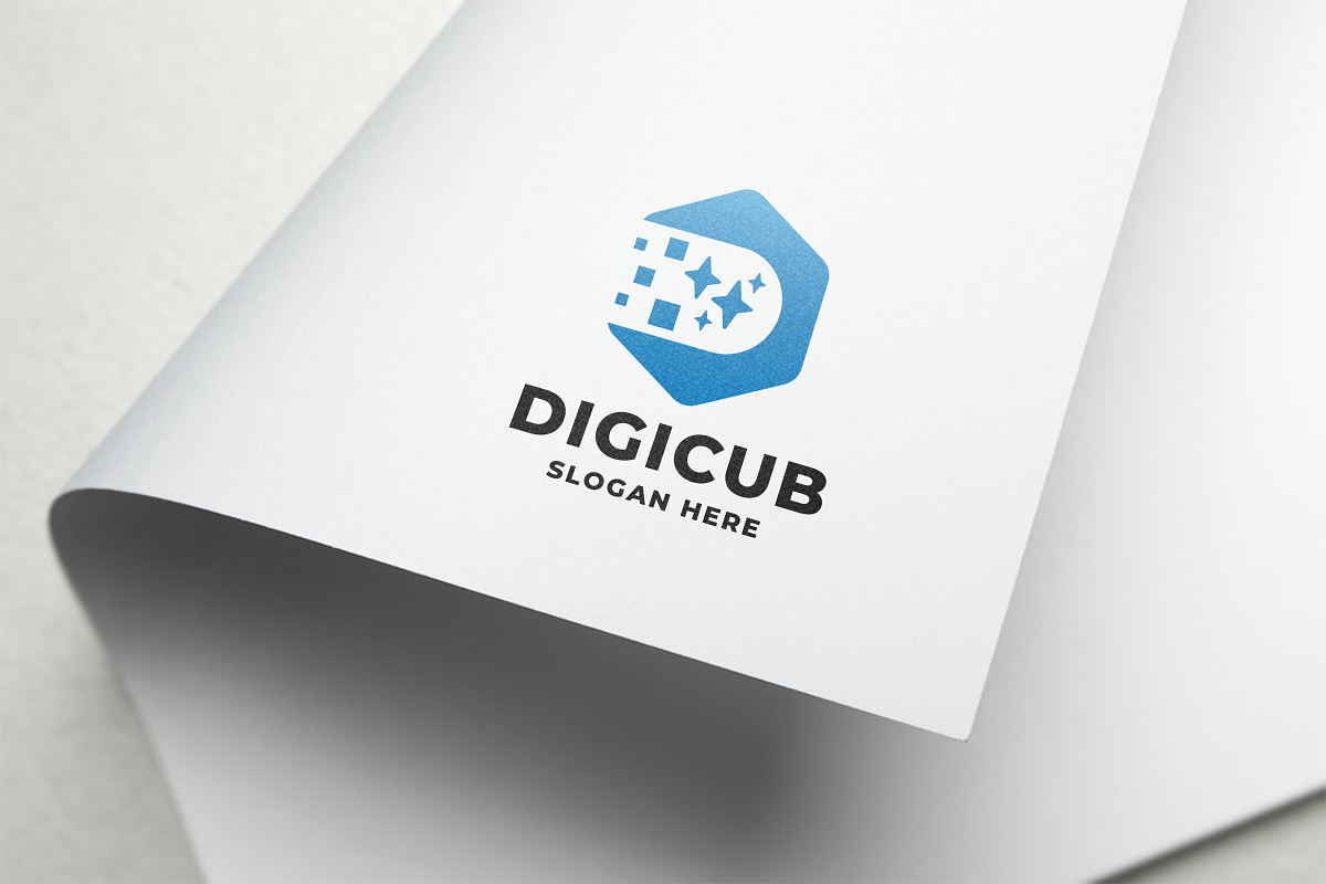 Digital Cube Letter D Logo, a Branding & Logo Template by Design_Planet (Photo 2 of 3)