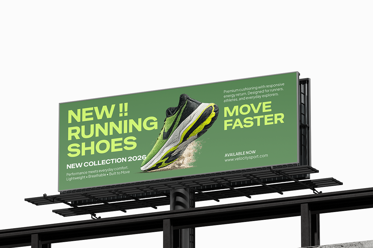 Outdoor Highway Billboard Mockup, an Advertising Mockup by Bartama Graphic (Photo 3 of 5)