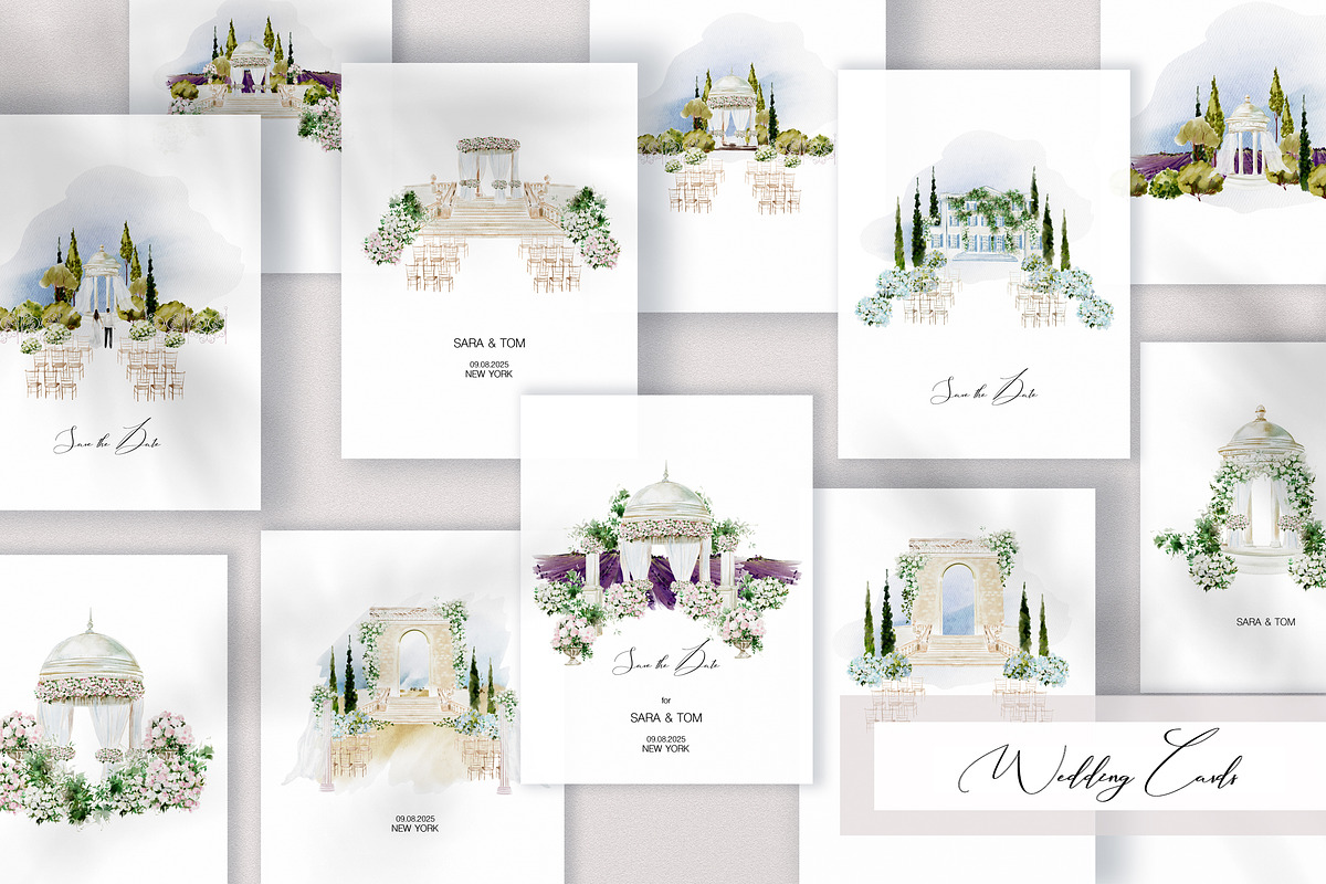 Wedding Invitation, Cards & Elements, an Object Graphic by Knopazyzy (Photo 3 of 9)