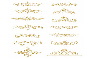 Gold element vector
