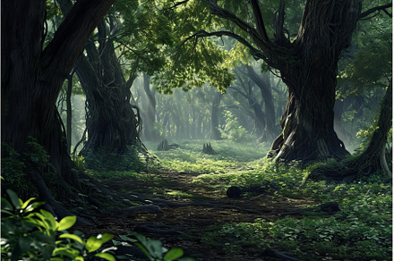 Dappled Ancient forest sun light, a Nature Photo by Ylivdesign