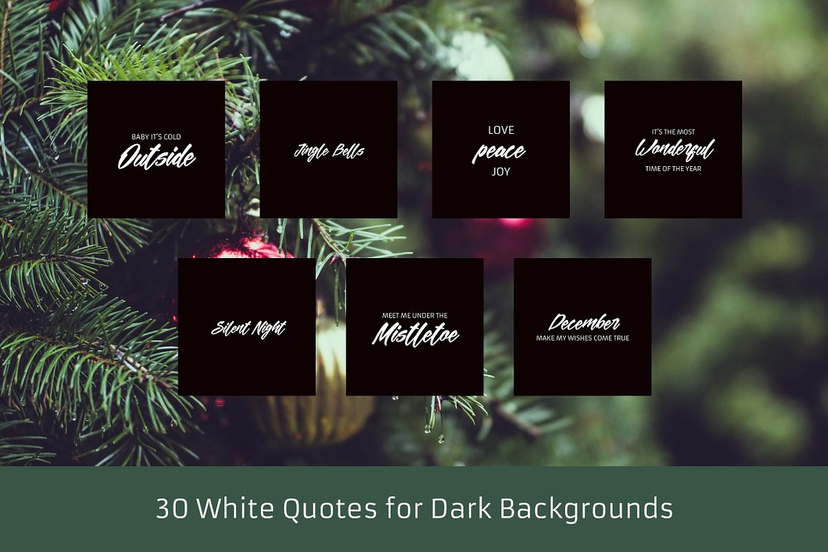 Christmas Edition - Quote Package, a Social Media Template by Annemiek van Luinen (Photo 4 of 6)