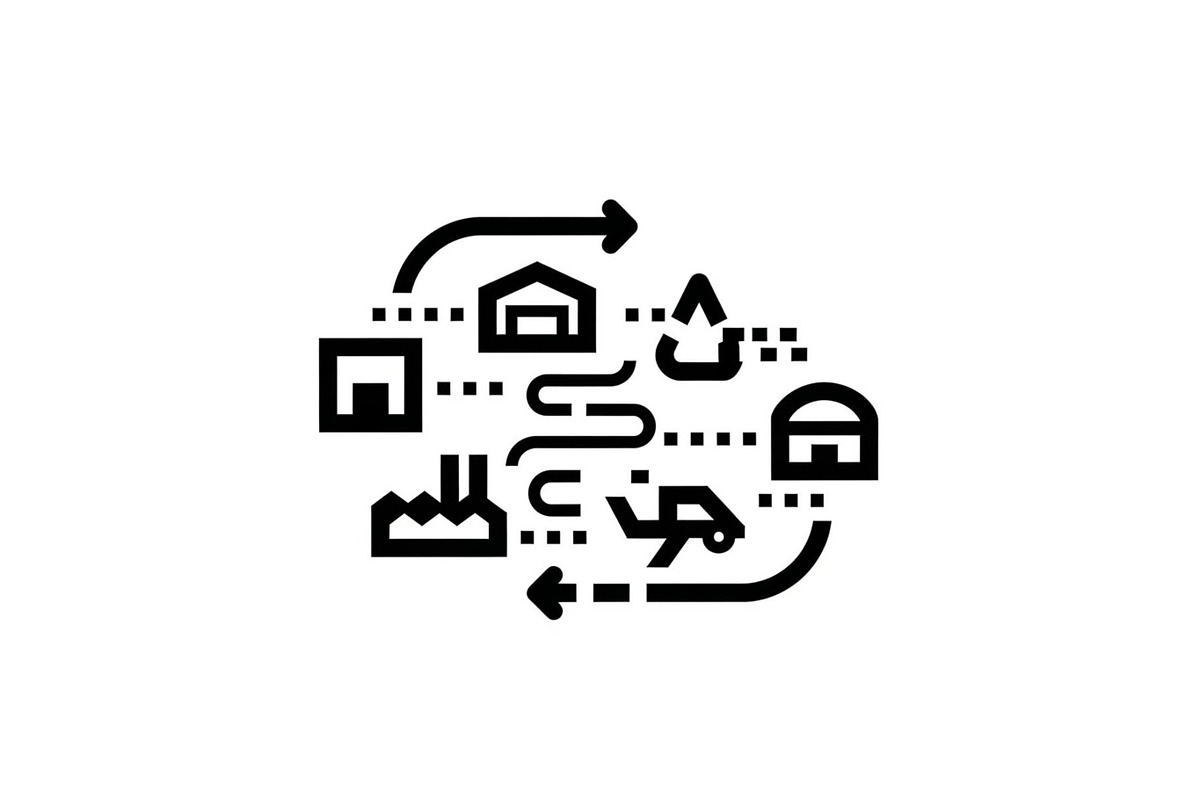 Logistics Hub Silhouette Set, a Graphic by hafijul (Photo 2 of 14)