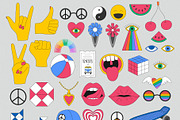 The 90s. Cliparts, cards, patterns, an Object Illustration by Valeria Soloveva (Thumbnail 6 of 23)