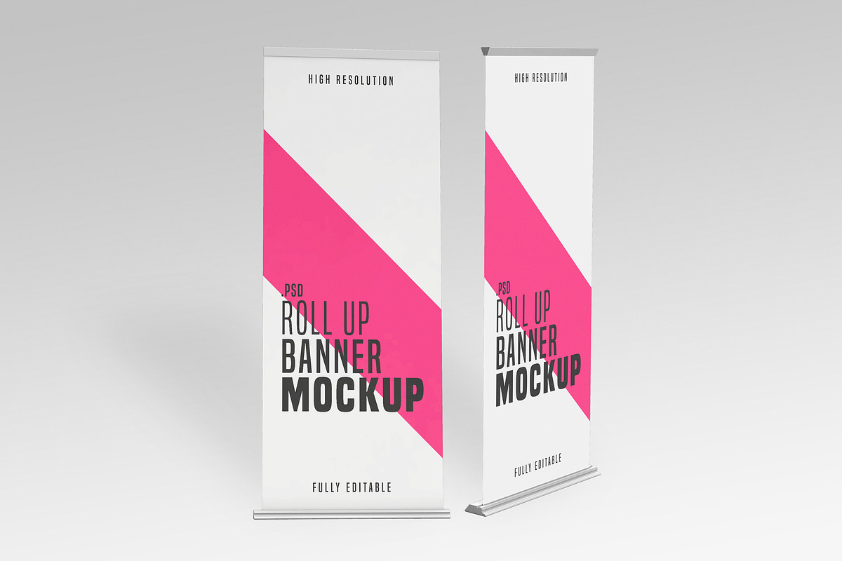 Rollup Mockup Template, an Advertising Mockup by ZAAS (Photo 2 of 8)