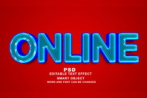 Online PSD 3D Editable Text Effect