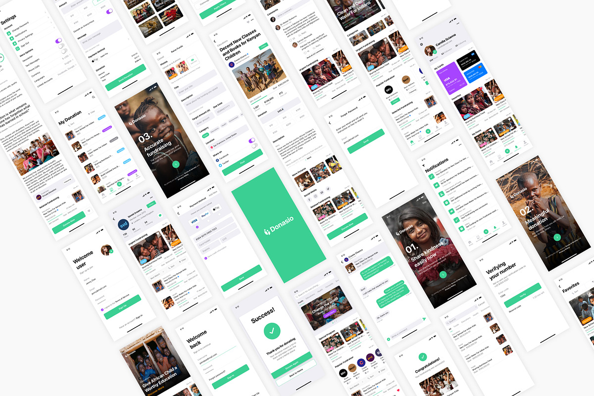 Charity & Donation App, an UI Kit Template by flr.24 (Photo 2 of 2)