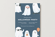 Ghost Halloween Party Invitation, an Invitation Template by Bend Brand Design (Thumbnail 1 of 6)
