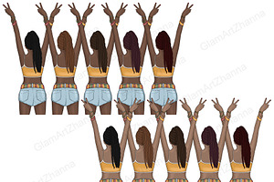 Summer Girl Clipart Bohemian Image