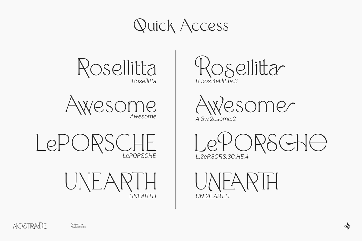 Nostrade, a Serif Font by Aluyeah Studio (Photo 13 of 15)