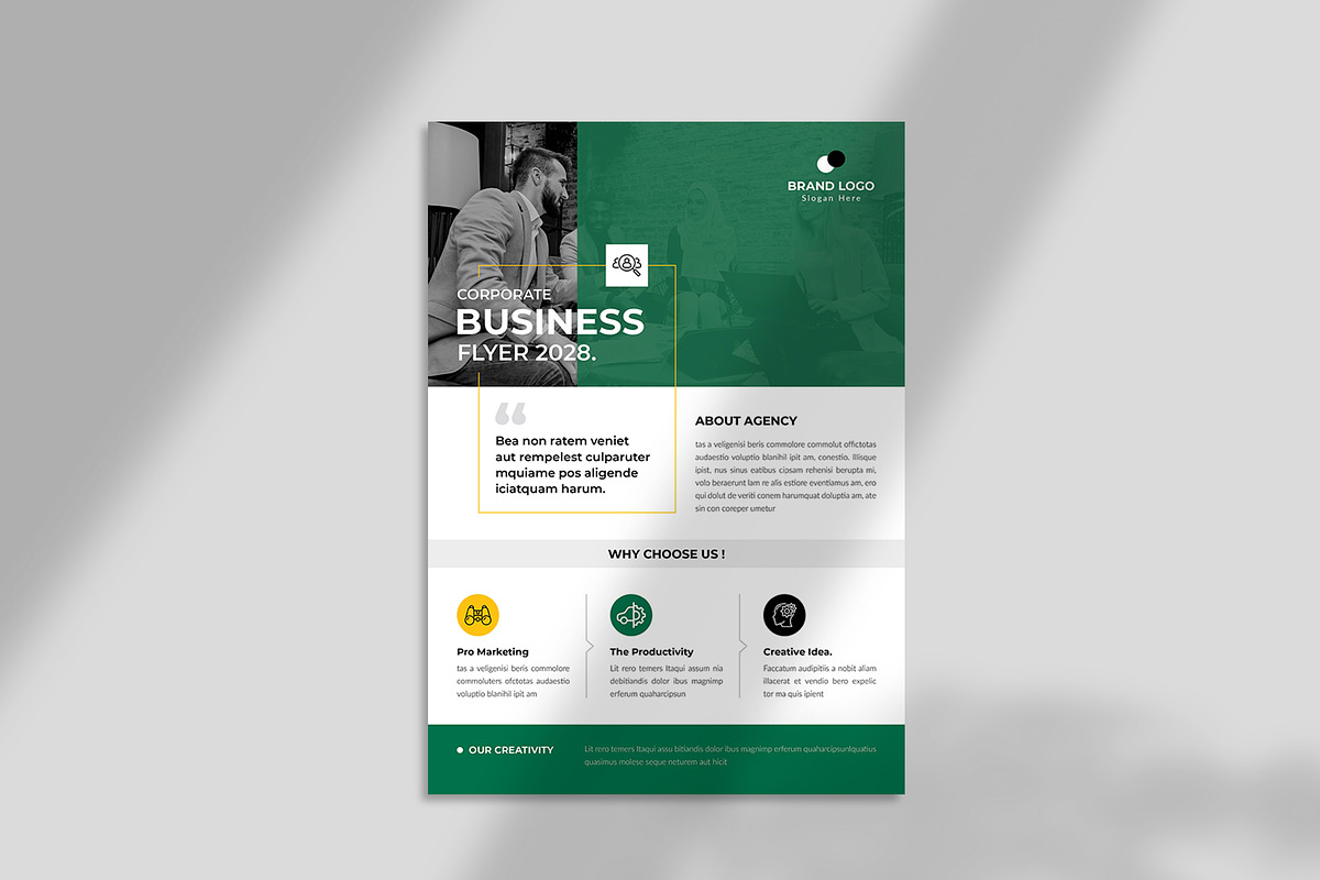 Corporate Business Flyer Template, a Flyer Template by Spark_Creative (Photo 2 of 5)
