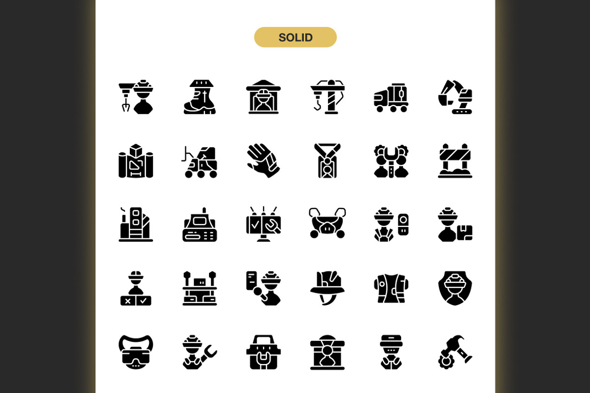 Industrial Worker Icons, an Icon by Spacepixel Creative (Photo 3 of 3)