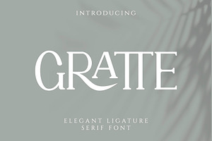 GRATTE Ligature Serif Font