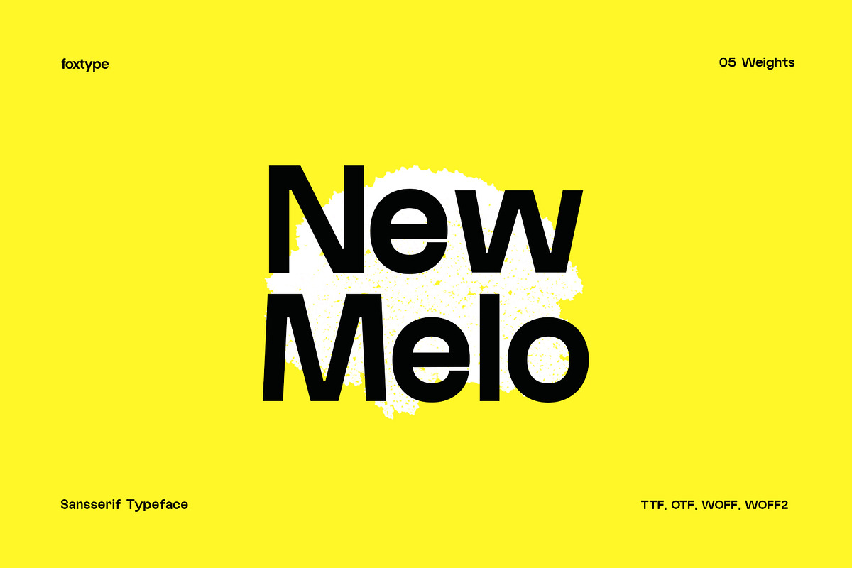 New Melo Typeface, a Sans Serif Font by Foxtype (Photo 1 of 10)