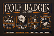 Golf Logo Templates, a Branding & Logo Template by Harry Kasyanov (Thumbnail 1 of 7)