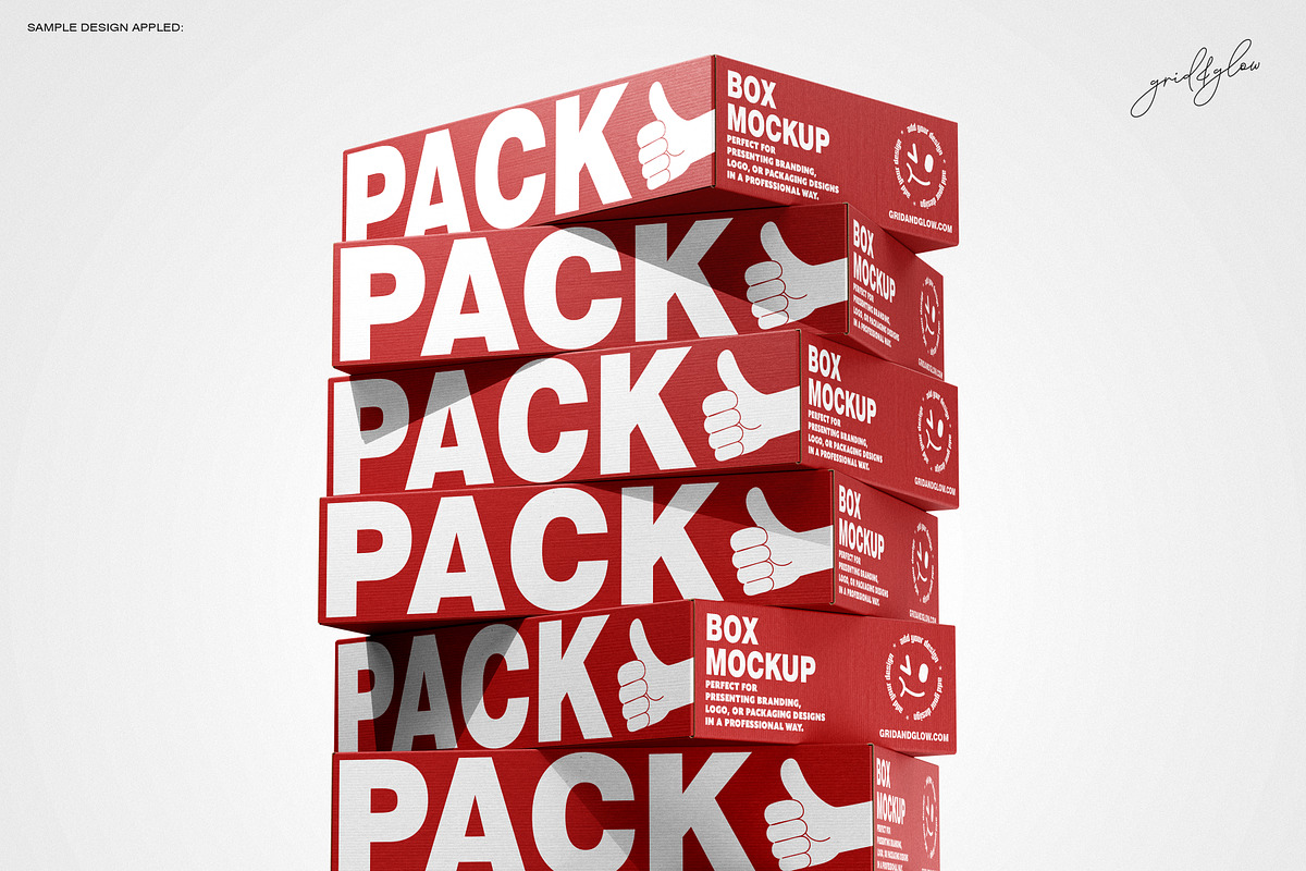 Mailing Box Mockup Set-1, a Packaging Mockup by Grid&Glow (Photo 4 of 10)