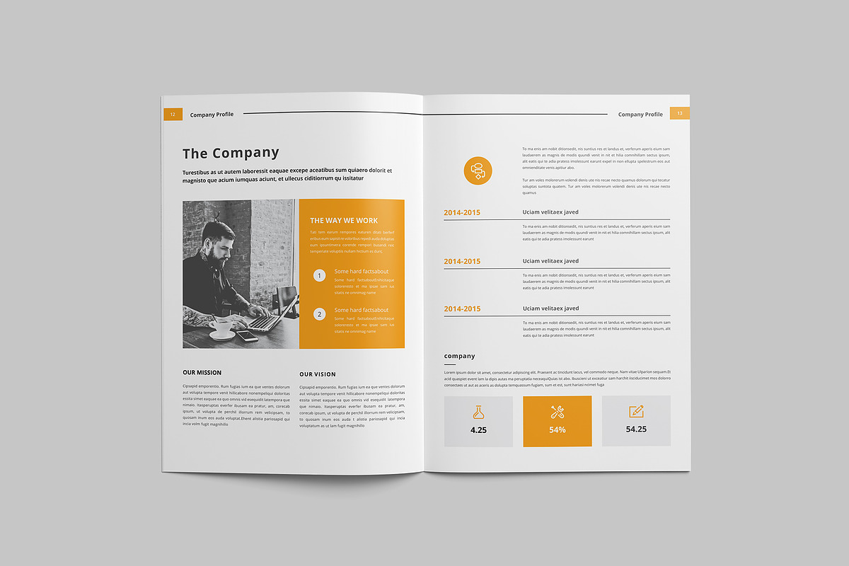 Company profile, a Brochure Template by Tanber Hossen (Photo 7 of 13)