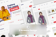 Clasify - Fashion Landing Page, a Landing Page Template by trabaskriya (Thumbnail 2 of 5)