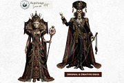 The Bone Circus Characters Cliparts, a Decorative Illustration by ThatsDesignArt (Thumbnail 5 of 11)