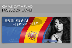 FACEBOOK COVER Flag - Game Day