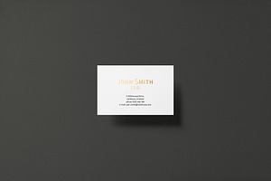 8.5x5.5cm Business Card Mockup