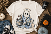 Trendy Ghost Halloween Png Clipart, an Object Graphic by Daisy Design (Thumbnail 4 of 11)