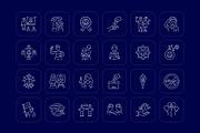 Peace Icon Collection, an Outline Icon by Prosymbols (Thumbnail 6 of 7)