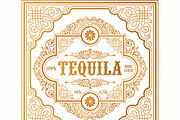 Tequila Bottle Label, a Food Illustration by Decorus Extezy (Thumbnail 4 of 5)