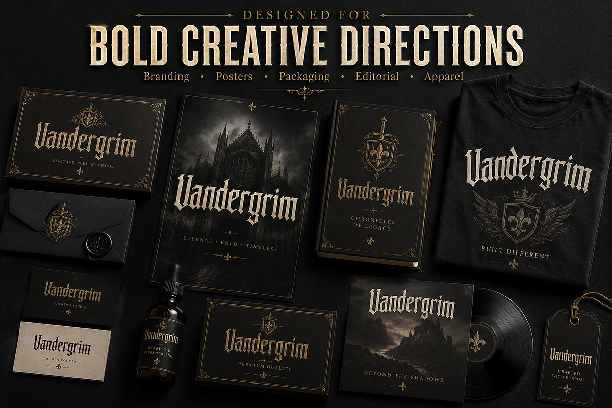 Vandergrim, a Blackletter Font by Wow Magic (Photo 2 of 6)