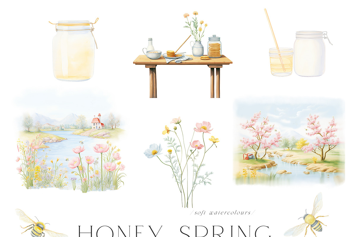 Spring Gardens - Watercolor Edition, an Object Illustration by Isabelle Salem (Photo 4 of 12)