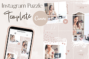 Instagram Puzzle - CANVA Template, a Social Media Template by Tegefeldt Design (Thumbnail 1 of 5)