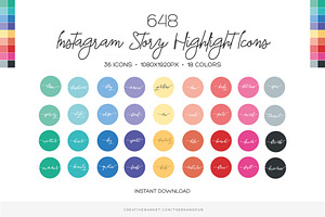 648 Instagram Story Highlight Covers