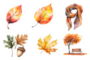 Serene Autumn Day Clipart, an Illustration by CreationArt (Thumbnail 3 of 5)