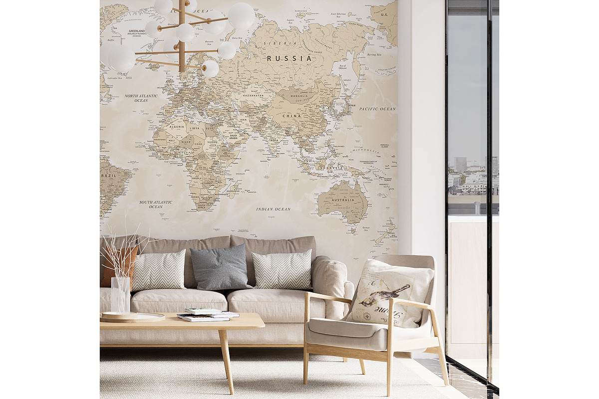 World Map - Highly Detailed Vector, a Graphic by PorcuPen Works (Photo 2 of 6)
