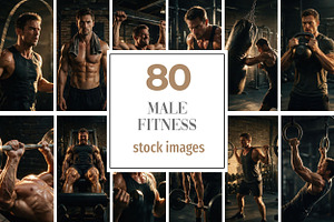 Male Fitness Stock Photo Gym Workout, a Sports & Recreation Photo by Selenique Studio