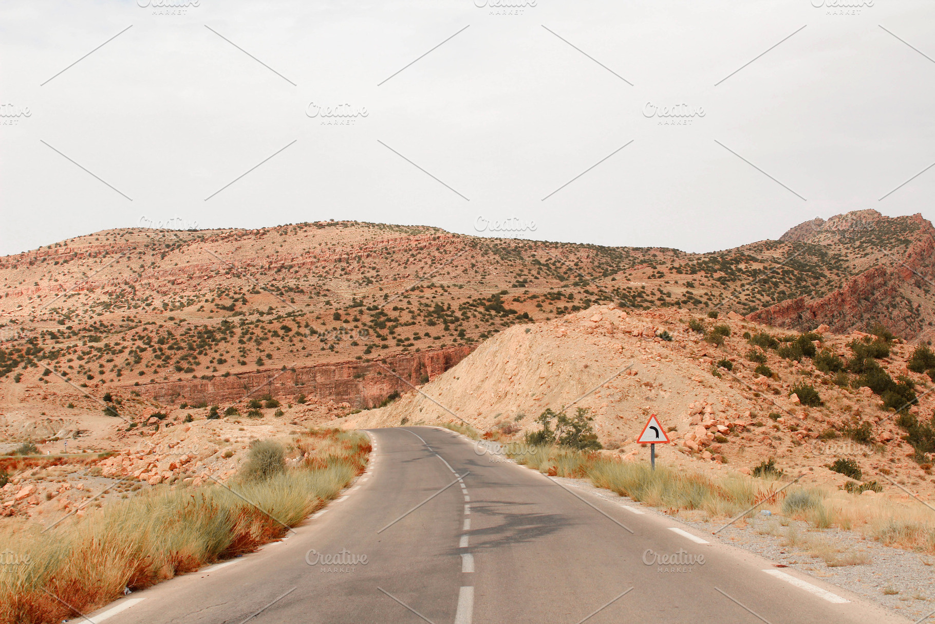 The road in the red canyon with, a Nature Photo by The Pixels Factory