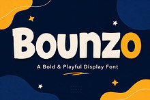 Bounzo – Bold & Playful Display Font
