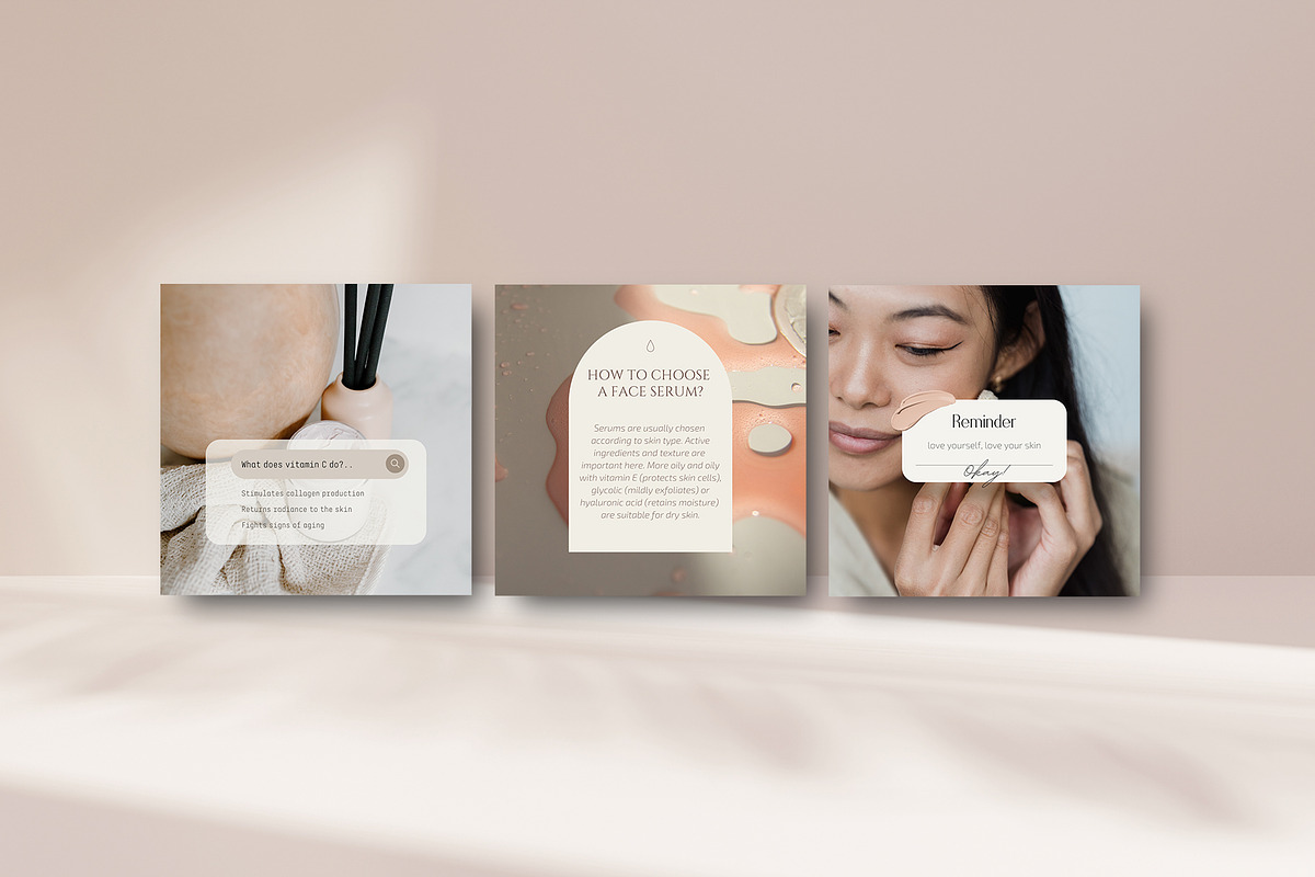 CANVA / Skin Care Social Media Pack, a Social Media Template by Simple có (Photo 6 of 12)