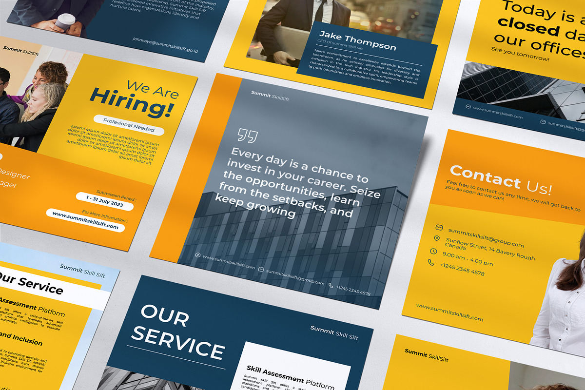 Summit | Corporate Social Media Kit, a Social Media Template by prajapixels (Photo 5 of 6)