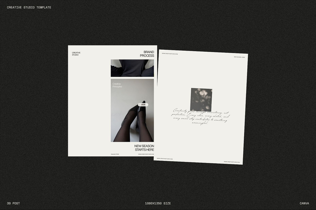 Creative Studio Instagram Template, a Social Media Template by Mia Branding Studio (Photo 2 of 4)